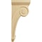 Ekena Millwork 6 1/4"W x 10"D x 22"H Scroll Corbel, Alder COR06X10X22SCAL - alternate 2